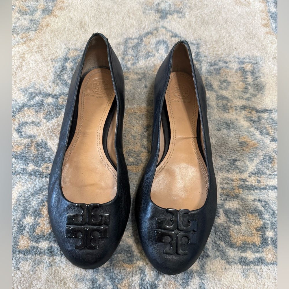 Tory Burch Black Leather Women's Shoes Size 7